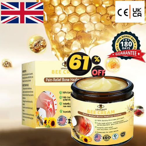 ✅Official Store: LOVILDS™ Bees Pain-Relief Bone Healing Cream👨⚕️USA Osteopathic Medical Association (AAOS)Approved(Reducing joint swelling, pain, stiffness, redness, warmth, soreness, and joint fatigue)