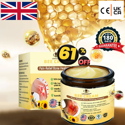 ✅Official Store: LOVILDS™ Bees Pain-Relief Bone Healing Cream👨‍⚕️USA Osteopathic Medical Association （AAOS）Approved(Reducing joint swelling, pain, stiffness, redness, warmth, soreness, and joint fatigue)